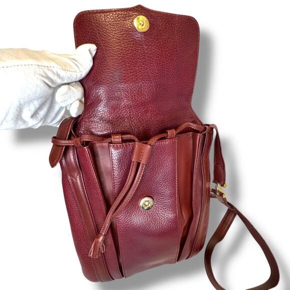 CARTIER Must Line Shoulder Bag Bordeaux leather Women - Picture 8 of 9